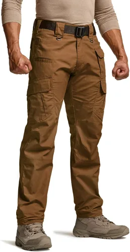 Vista 22 de CQR Pantalones tácticos para hombre, resistentes al agua, pantalones cargo Ripstop, ligeros EDC trabajo, senderismo, ropa para exteriores Mag Pocket