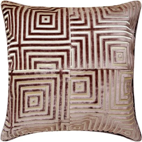 Vista 14 de The HomeCentric Fundas de almohada, fundas de cojín decorativas marrones para sofá de 16 x 16 pulgadas (15.7 x 15.7 in), cojines jacquard, 7. Marrón