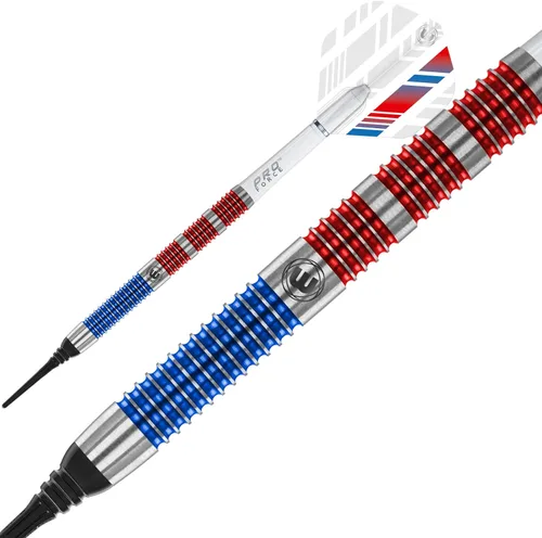Vista 2 de Winmau Darts - Sniper Wildcats Blackout - 90% Tungsten Soft Tip Darts - Includes Dart Flights and Shafts