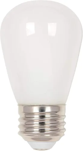 Vista 7 de Westinghouse 5282000 - Bombilla LED de filamento esmerilado S14 de 1 vatio (equivalente a 15 vatios), base media