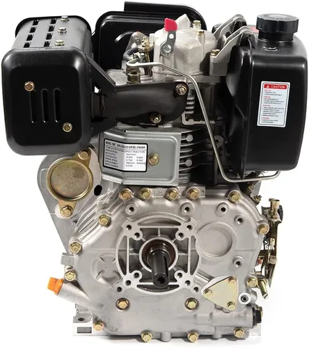 Vista 4 de Motor diésel 406CC 4 tiempos 10HP Motor diesel de eje horizontal de un solo cilindro con sistema de refrigeración por aire de inyección directa