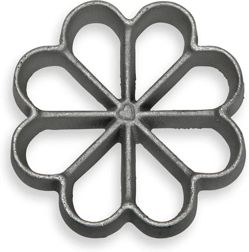 Vista 17 de Molde escandinavo de roseta Achappam, molde para buñuelos, fabricante de rosetas, herramienta de galletas de roseta, molde de aluminio fundido