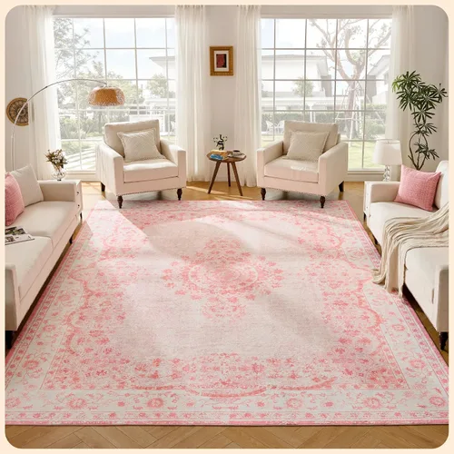 Vista 170 de Istana Alfombra larga antideslizante de 2.5 x 8 para el hogar, para pasillo y cocina, lavable, sedosa y suave al tacto, elegante, color azul y marfil