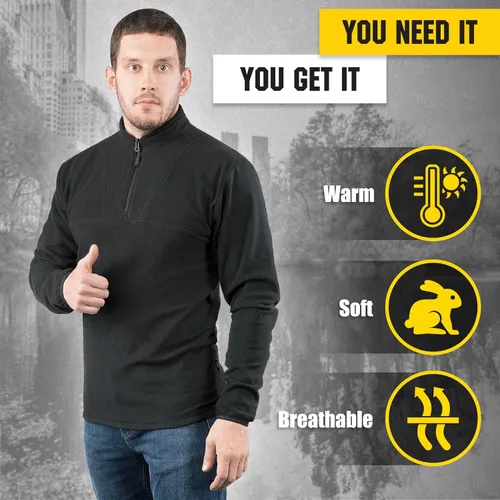 Vista 6 de M-Tac - Sudadera de forro polar para ropa interior Tactical Top Delta
