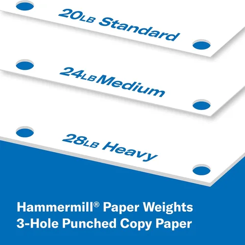 Vista 8 de Hammermill papel, Fore multifunción, 24 lb, 8.5 x 11, carta, brillo 96, Blanco