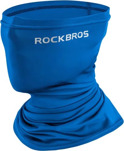 Vista 15 de ROCKBROS Polaina refrescante para el cuello, bandana para hombres, polainas de cuello de verano, media cara, bufanda, protección solar UV