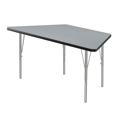Vista 13 de Correll - Mesa rectangular de actividades para el aula de 24 x 36 pulgadas, altura ajustable (19-29 pulgadas), granito negro, parte superior