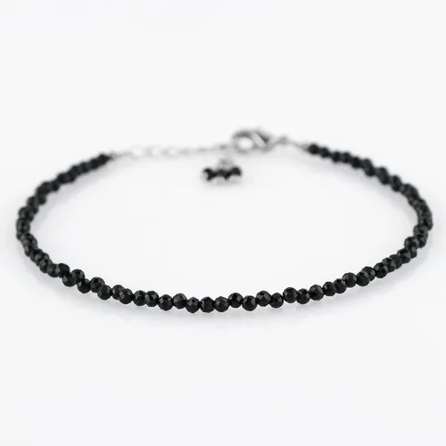 Vista 2 de TGH Pulsera de cuentas naturales con piedras preciosas microfacetadas, joyería para ella, cristales curativos energéticos de piedra natal, cadena