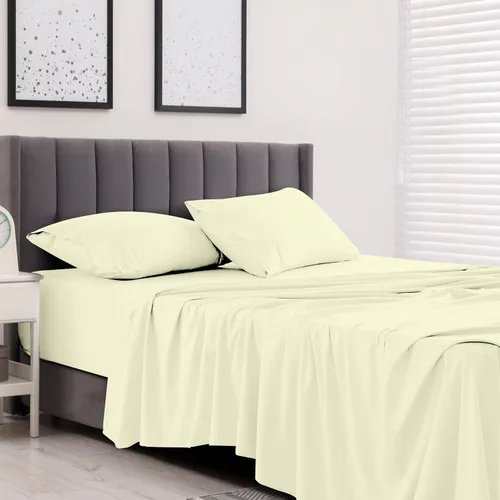 Vista 92 de LUX Décor - Juego de sábanas Twin de microfibra ultrasuave de 3 piezas con sábana encimera, sábana bajera de 16 pulgadas de profundidad y funda