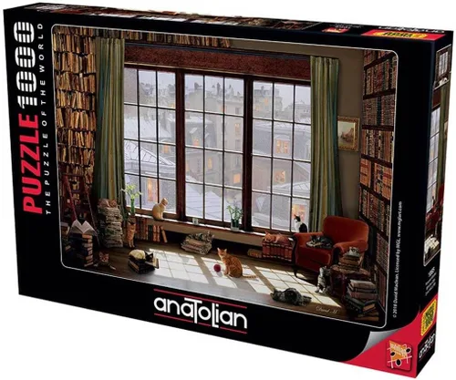 Vista 6 de Anatolian Puzzle -Cat Gallery, Rompecabezas de 1000 piezas, #1200 Galería de gatos