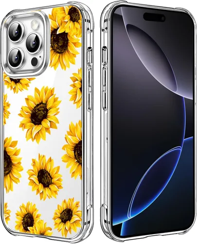 Vista 81 de Funda transparente de girasol compatible con iPhone SE 2022 SE 2020 7 8, funda trasera floral para niñas y mujeres, funda protectora transparente