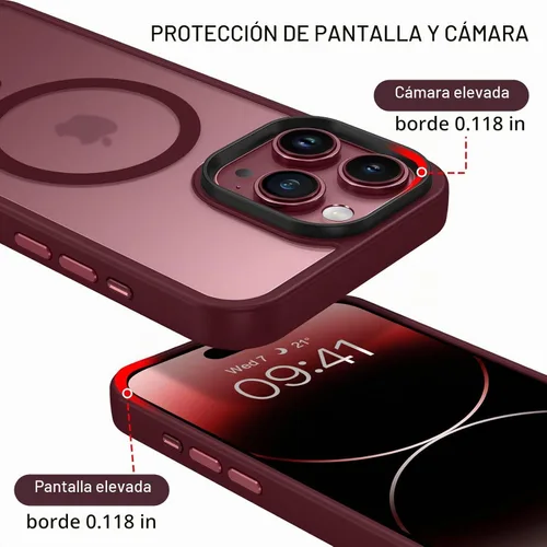 Vista 6 de BENTOBEN Funda protectora para iPhone 15 Pro Max, translúcida mate, delgada, a prueba de golpes, para mujeres y hombres, para iPhone 15 Pro Max