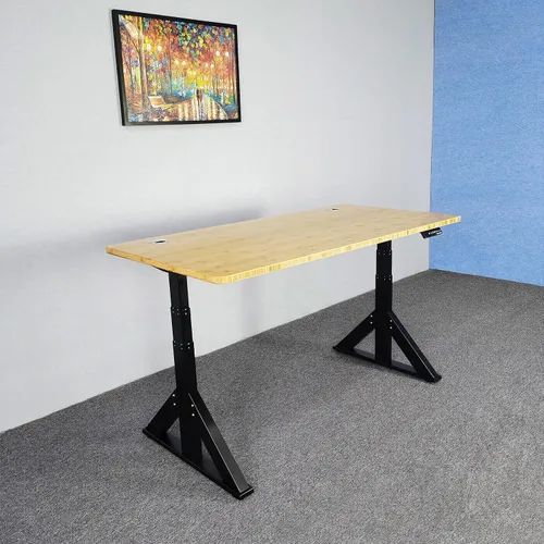 Vista 7 de VJ205 - Marco de escritorio eléctrico de altura ajustable para sentarse y sentarse, soporte para sentarse – Base de escritorio motorizada de 3 Solo