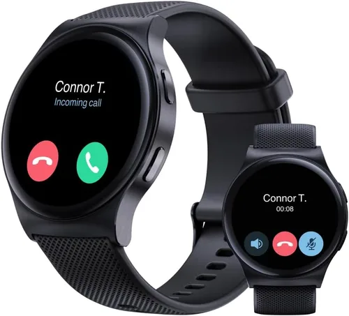 Vista 2 de Motorola Moto Watch 120 - Reloj inteligente Bluetooth de alta calidad con pantalla AMOLED, batería de 10 días, seguimiento de frecuencia cardíaca