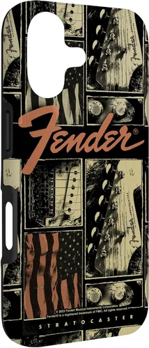 Vista 3 de Fender Funda vintage Stratocaster Americana Distressed Collage para iPhone 17
