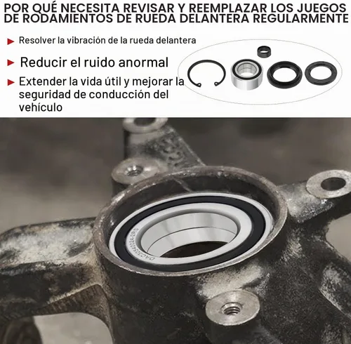 Vista 5 de Rodamientos y sellos de rueda delantera para Honda Foreman 500 400 450 Rincon 650 680 Rubicon 500