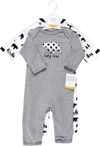 Vista 2 de Hudson Baby - Enterizos de algodón para niñas bebés