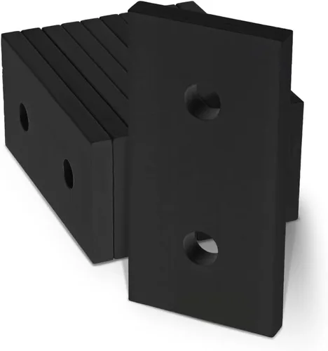 Vista 2 de 8020, 20-4107, 20 Series, Soporte de placa plana de aluminio de 2 agujeros, soporte de conector de montaje recto para extrusión de aluminio extruido
