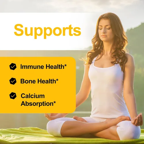 Vista 6 de JulyDeer Vitamina D3 2000 UI (50 mcg) 180 cápsulas blandas Apoya la salud inmunológica, la absorción de calcio y la fuerza ósea Esencial