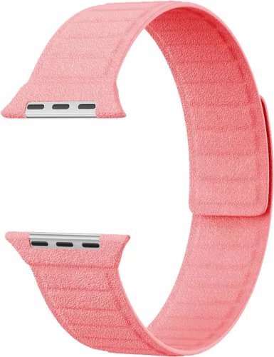 Vista 3 de LKEITY Correas magnéticas de cuero para Apple Watch Band 1.929 in 1.811 in 1.772 in 1.732 in 1.654 in 1.614 in 1.575 in, correa de cuero con imán
