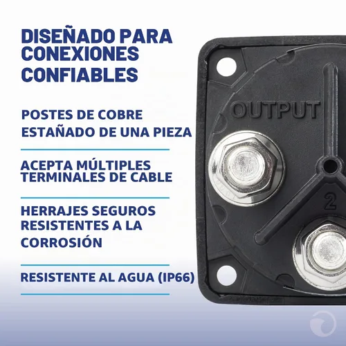 Vista 5 de Blue Sea Systems 6008200 Serie m-Series Mini Interruptor de batería Selector de 3 posiciones, negro