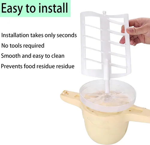 Vista 3 de Paleta de repuesto para máquina eléctrica de helados Nostalgia, paleta de agitación para máquina de helado de servicio suave a la antigua, paleta