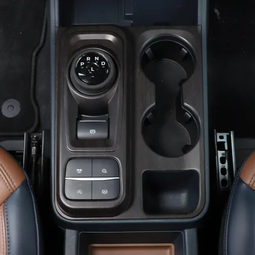 Vista 14 de TOYCIDFG Cubierta de marco para panel de cambio de marchas de automóvil compatible con Ford Maverick 2022-2024, kit de decoración de consola negro