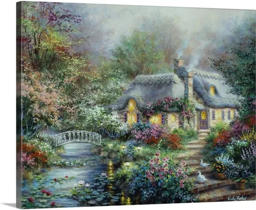 Vista 12 de CANVAS ON DEMAND Nicky Boehme - Lienzo decorativo para pared, diseño contemporáneo, decoración del hogar, paisaje, obra de arte natural, 14 x 11