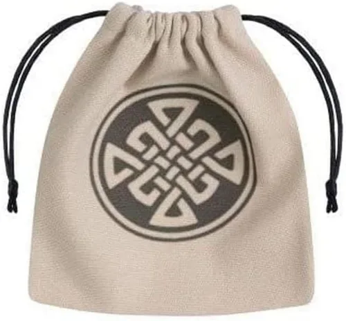 Vista 3 de Q WORKSHOP DICE BAGS 2-Beige y negro