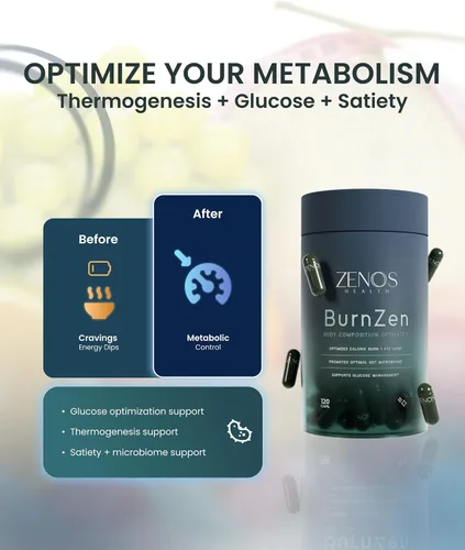 Vista 2 de Zenos Health BurnZen - Potente suplemento de pérdida de peso Supresor del apetito para perder peso Potenciador del metabolismo Quemador