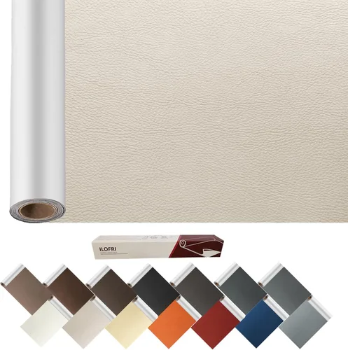 Vista 20 de ILOFRI - Parche de reparación de cuero grande de 60x17 pulgadas, vinilo autoadhesivo y cinta para sofá, asiento de auto, muebles, tapicería, sillas