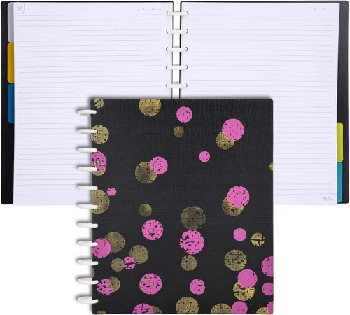 Vista 21 de Talia - Cuadernos de notas con tapas, planificador, personalizables, (Rosa de los 90, Junior (5.5 pulgadas x 8.5 pulgadas))