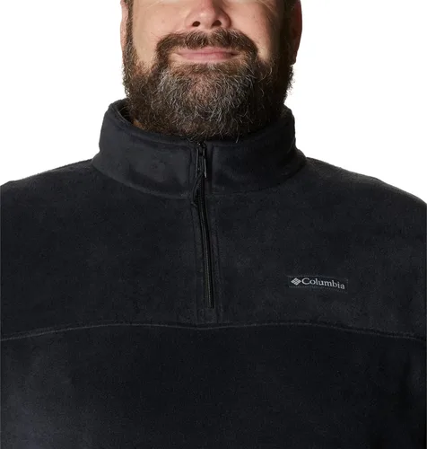 Vista 8 de Columbia Steens Mountain - Chaqueta de forro polar con cremallera media para hombre Negro