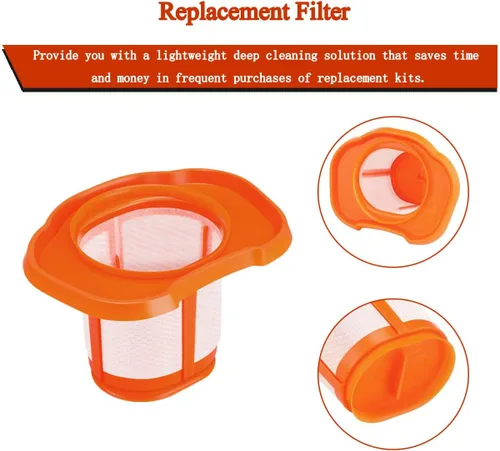 Vista 5 de Diteje Paquete de 4 accesorios de filtro de vacío de repuesto compatibles con Black and Decker HHVK HHVK320J10 HHVK320JZ01 HHVK415B01 HHVK515JP07
