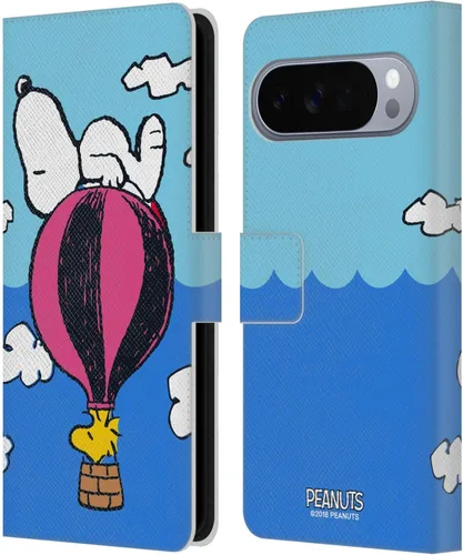 Vista 72 de Head Case Designs Officially Licensed Peanuts Charlie & Woodstock Nap Halfs and Laughs Leather Wallet Case Compatible with Google Pixel 8