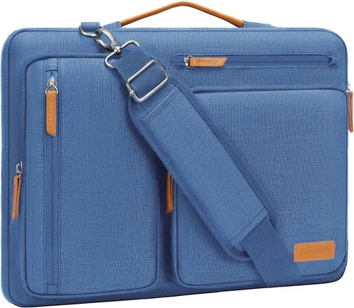 Vista 31 de MOSISO 360 Bolsa de hombro protectora para laptop de 13.3 pulgadas, 13-13.3 pulgadas Azul (Air Blue)