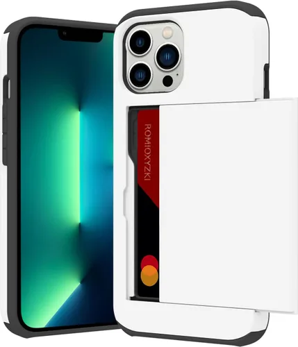Vista 58 de ZIYE Compatible con iPhone 12 Pro Max Funda tipo cartera con tarjetero, Funda de dos capas antiarañazos con bolsillo oculto, Funda protectora a Verde