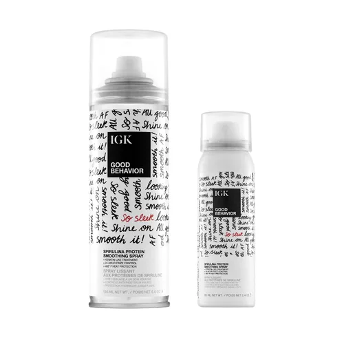 Vista 15 de IGK GOOD BEHAVIOR Spirulina Spray suavizante de proteína Control de encrespamiento + protector de calor Vegano + libre de crueldad 5.6 onzas