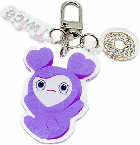 Vista 3 de Kpop Twice - Llavero de dibujos animados acrílico colgante TZUYU SANA MINA JIHYO NAYEON accesorios regalo para fanáticos