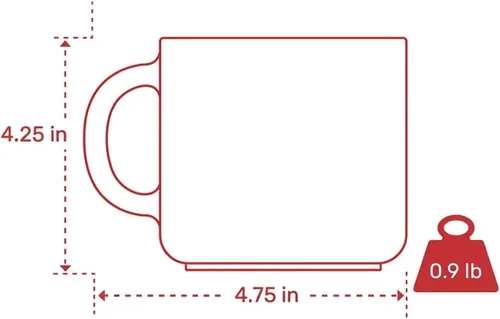 Vista 2 de Burton & Burton 9730074 - Taza para colorear con diseño de búho impreso en superficie, 4 1/4 pulgadas de alto x 4 3/4 pulgadas de ancho x 3 1/2