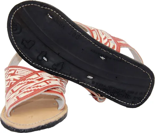 Vista 2 de Sandalias de cuero para hombre Huarache mexicano