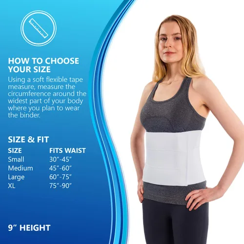 Vista 4 de NYOrtho Faja abdominal posparto, faja abdominal para mujer, recuperación de cesárea, soporte de abdominoplastia, envoltura de vientre para posparto
