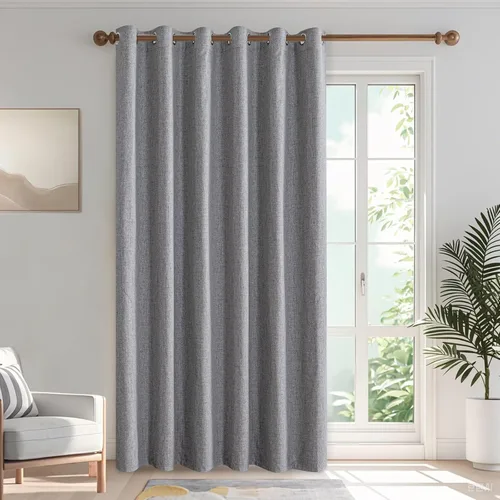 Vista 70 de IGEMAEVE Cortinas opacas de tamaño personalizado para dormitorio, 100 % opacas, 1 panel, aislamiento térmico, cortinas de oscurecimiento