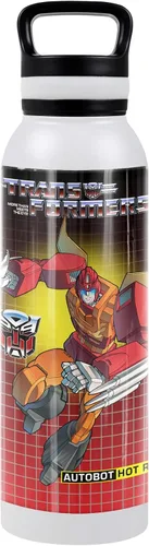 Vista 23 de Transformers OFFICIAL Bumblebee Black - Botella de agua aislada de 24 onzas, resistente a fugas, de acero inoxidable aislado al vacío con tapa