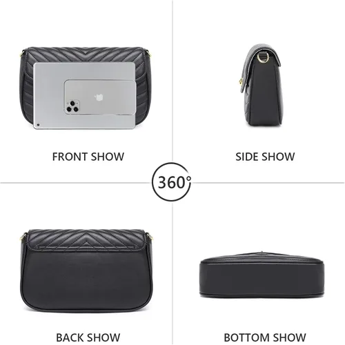 Vista 3 de JEEHAN Bolsos cruzados acolchados para mujer bolsos de hombro de diseñador pequeños