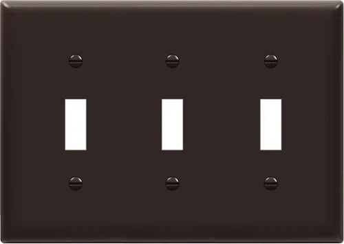 Vista 16 de ENERLITES - Placa de pared para interruptor de palanca triple sin tornillos, cubierta de interruptor de luz segura para niños, tamaño estándar de 3