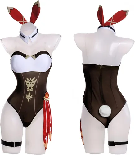 Vista 3 de Conjunto completo de disfraz de cosplay para mujer de Genshin