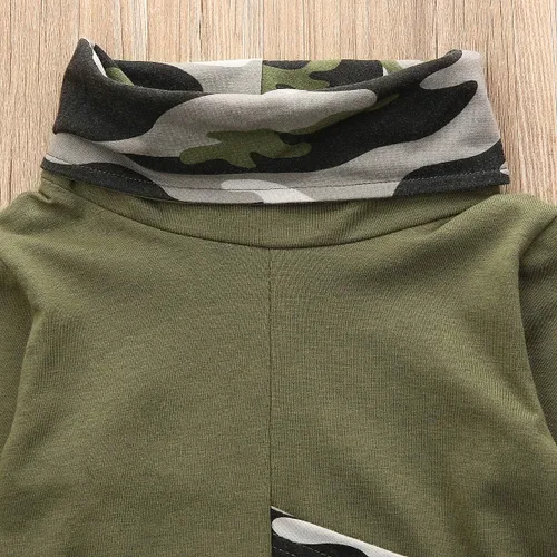 Vista 6 de Baoshi1 - Traje de chándal para recién nacidos con capucha manga larga informal ropa de primavera y otoño