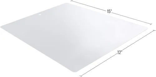 Vista 2 de Beille Juego de 2 tablas de cortar flexibles esmeriladas, accesorios de cocina, preparación de comidas, 12 x 15 pulgadas