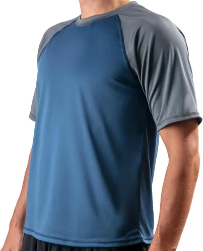 Vista 23 de Kanu Surf Camiseta de natación de manga corta UPF 50 para hombre (tallas regulares y extendidas)